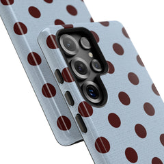 Blue & Cherry Polka Dot Phone Case by etchd, view 21