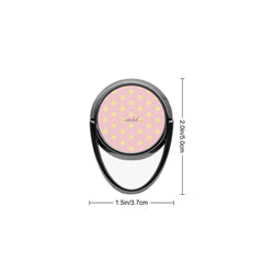 Butter And Pink Polka Dot Phone Ring Holder by etchd, view 3