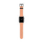 Coral & Peach Striped Diagonal Smartwatch Strap
