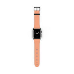Coral And Peach Diagonal Smartwatch Strap by etchd