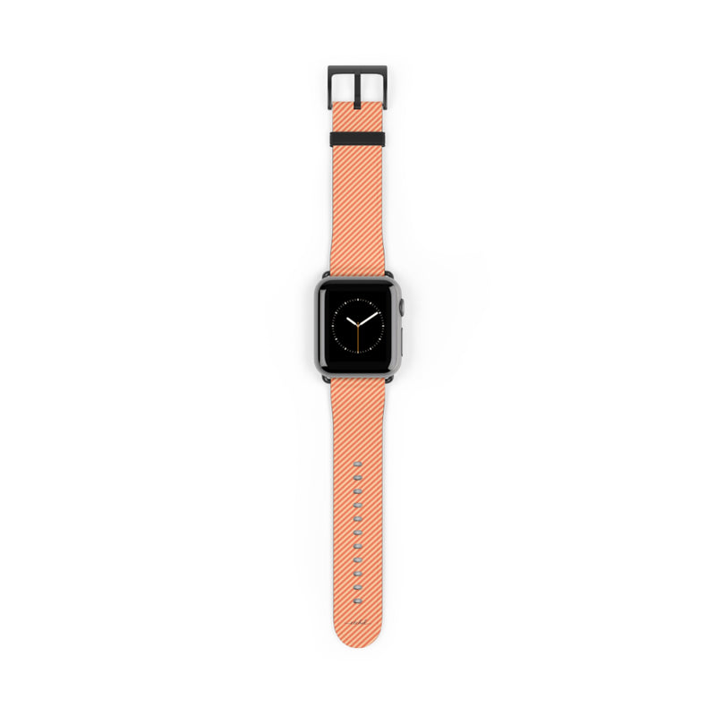 Coral And Peach Diagonal Bracelet de montre connectée-zoom-