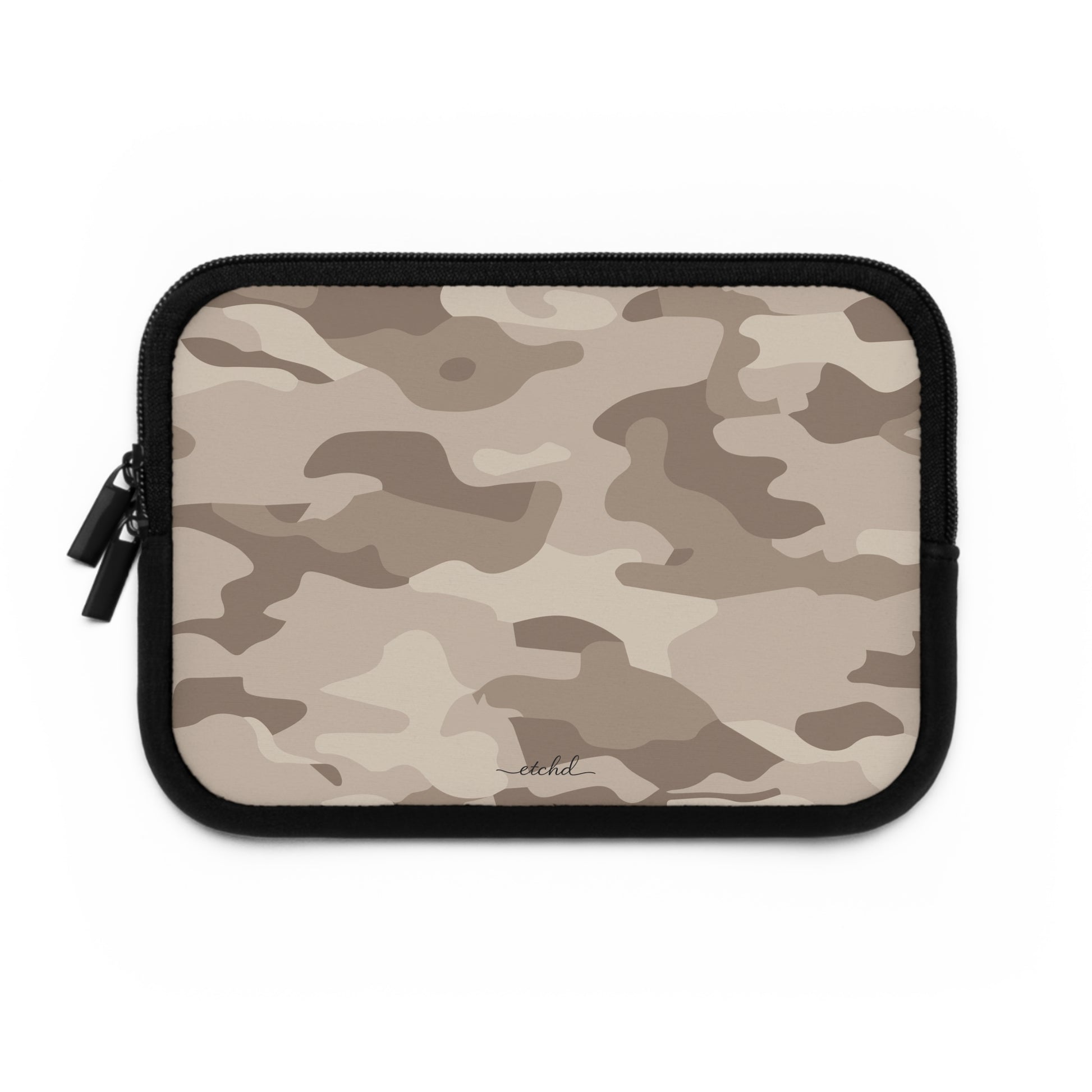 Beige Camo Laptop Sleeve by etchd, view 2