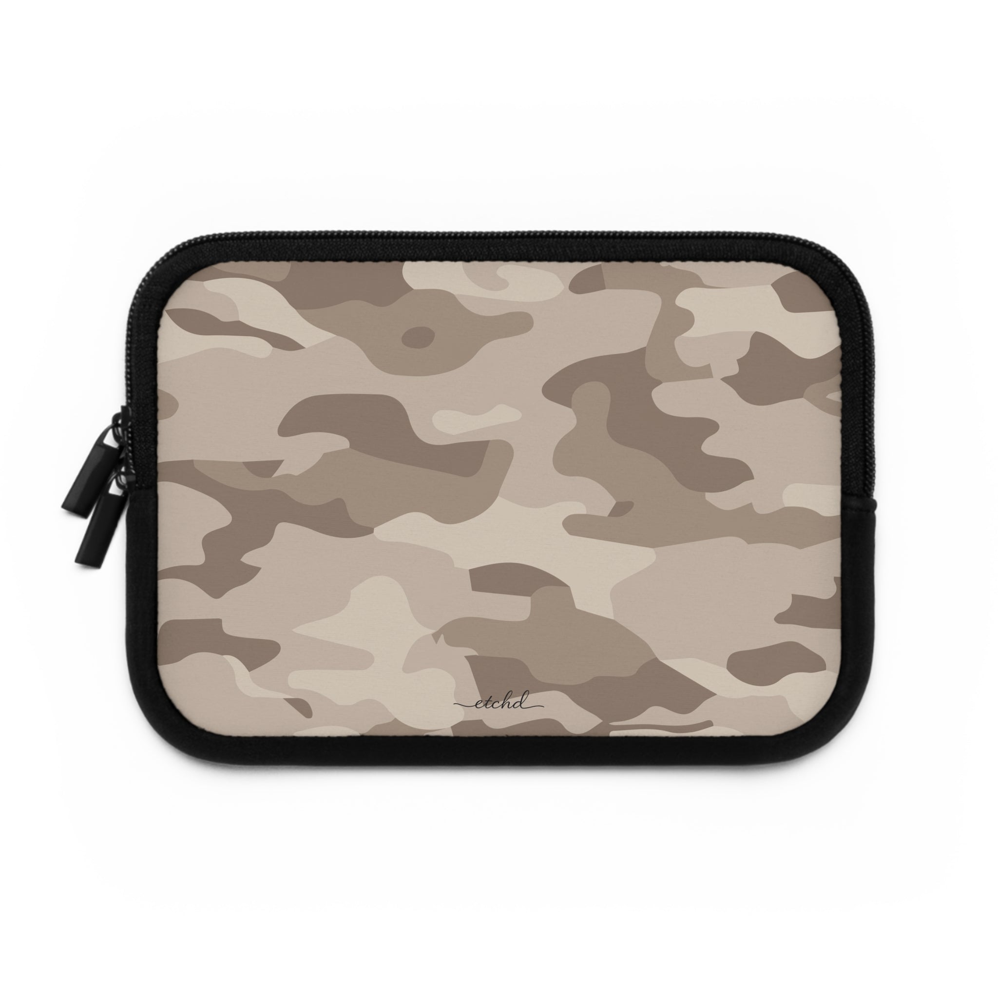 Beige Camo Laptop Sleeve by etchd, view 2