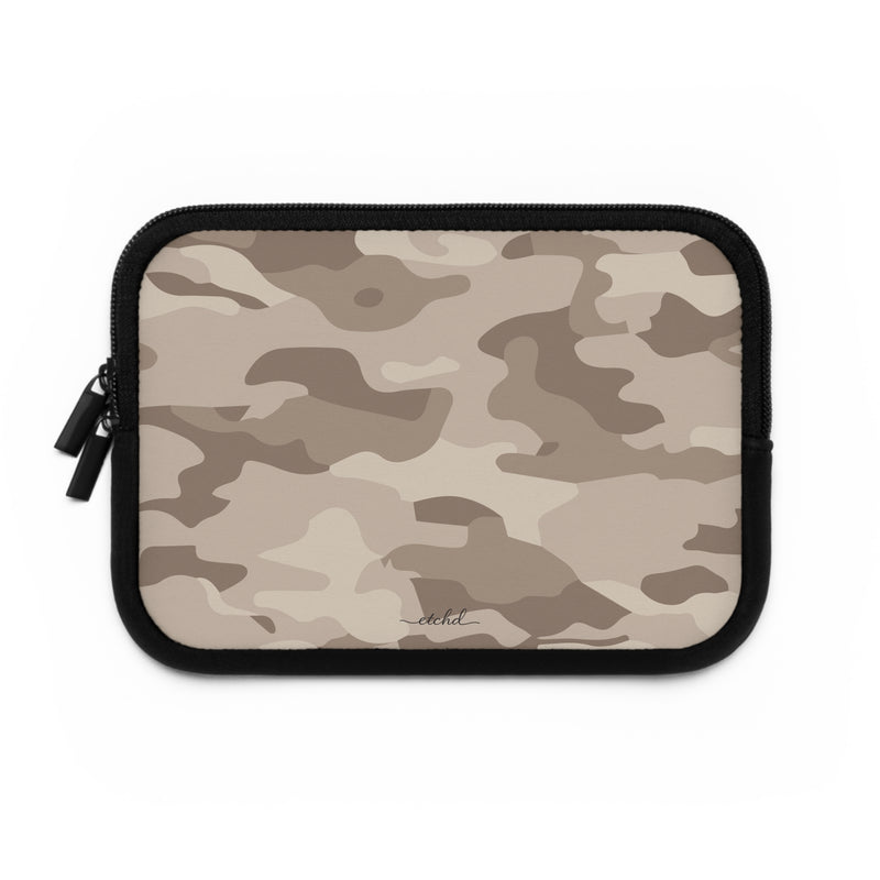 Beige Camo Laptop Sleeve by etchd, view 2