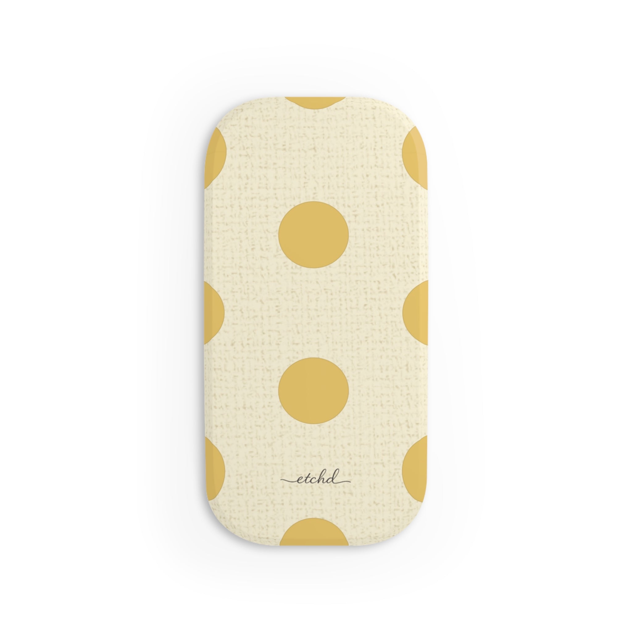 Butter Polka Dot Click-On Phone Grip by etchd, view 2