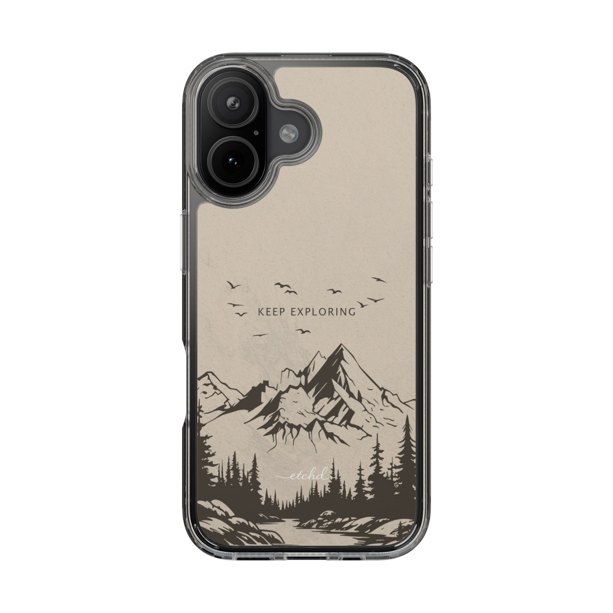 Explorer Clear Phone Case by etchd, view 24