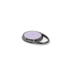 Lilac & Cream Striped Diagonal Phone Ring Holder by etchd, view 2