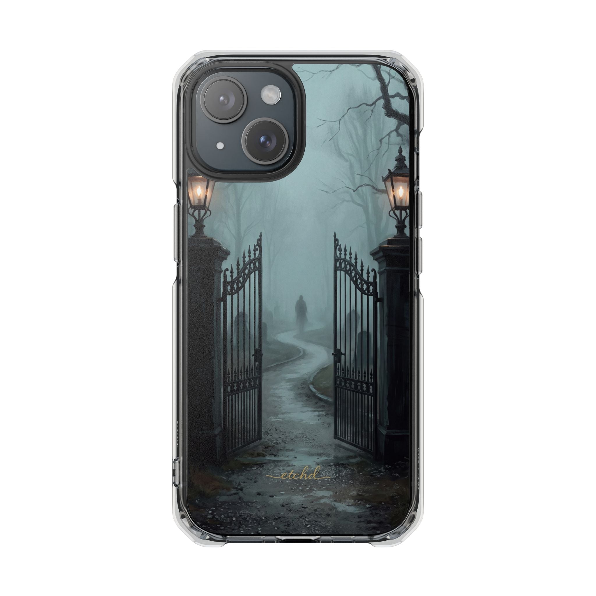 Lantern Gate Clear Magnetic Phone Case by etchd, view 2