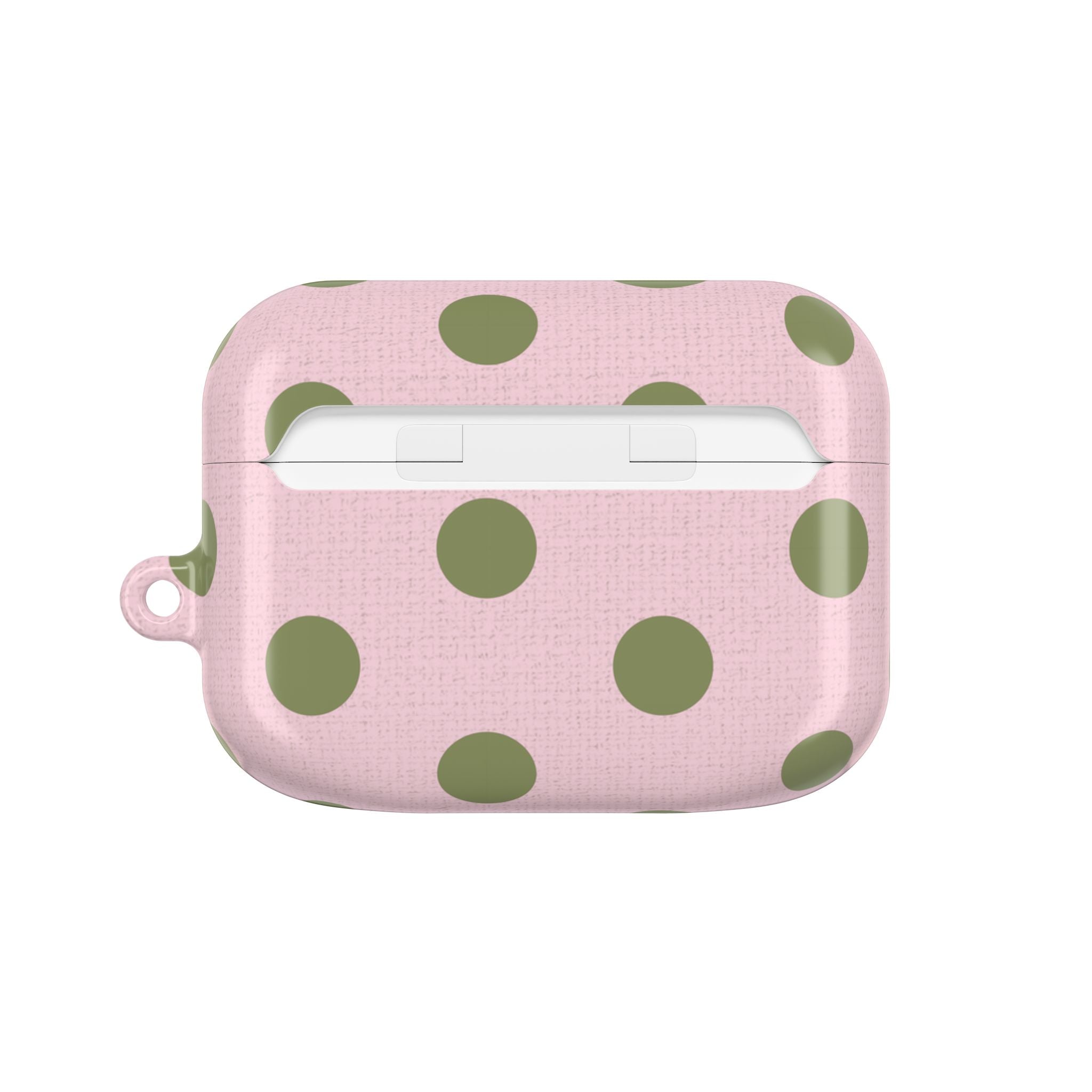 Green & Pink Polka Dot AirPod Case by etchd, view 7