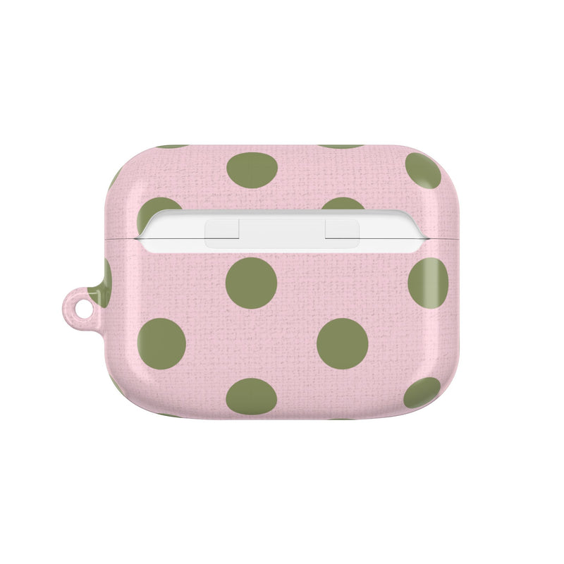 Green & Pink Polka Dot AirPod Case by etchd, view 7