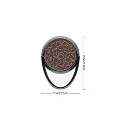 Espresso & Blush Floral Anello supporto per telefono di etchd, vista 3