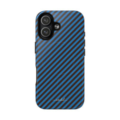 Espresso And Cerulean Diagonal Magnetic Phone Case by etchd, view 25