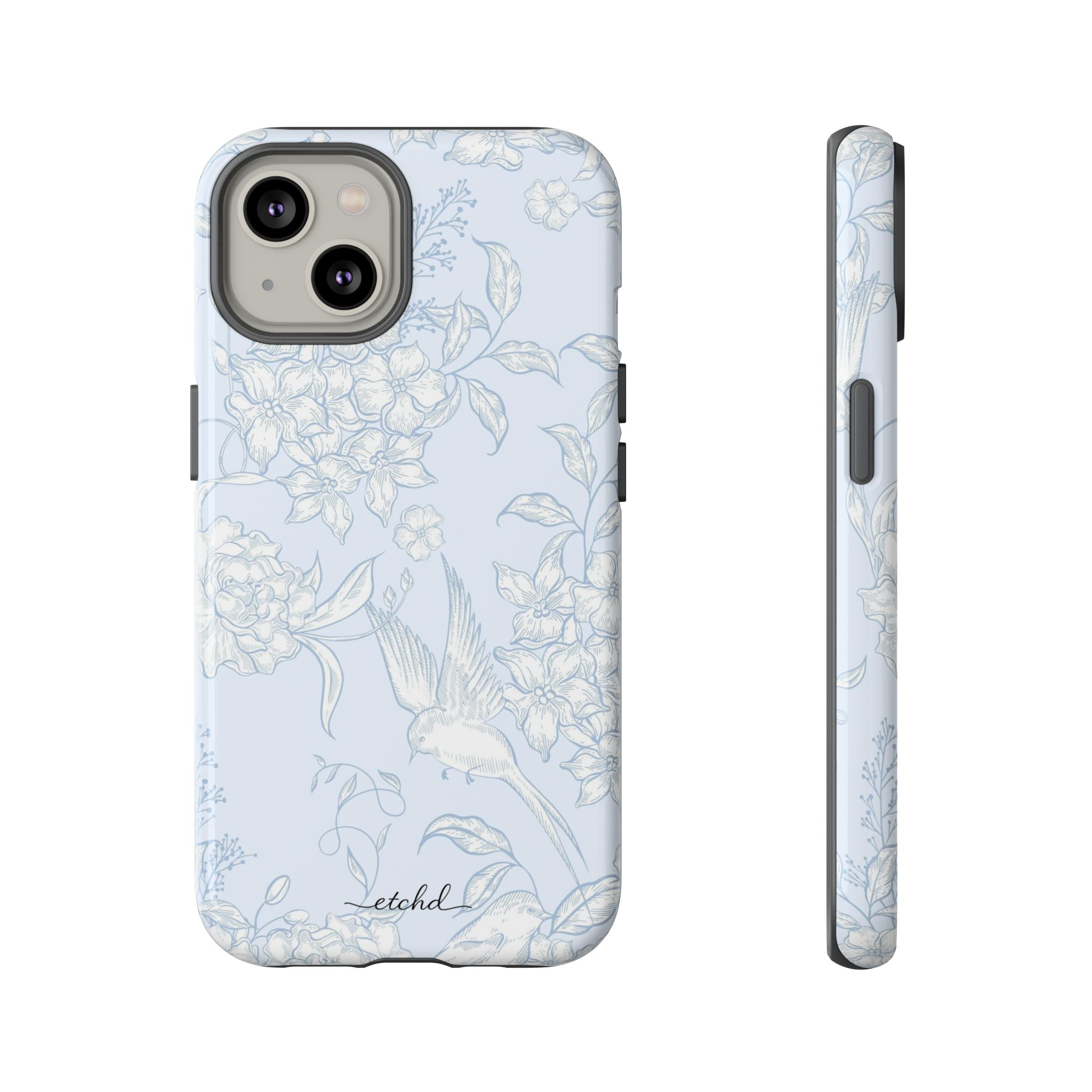Hummingbird Bloom Phone Case by etchd, view 2