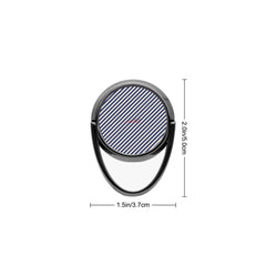 Navy & Cream Striped Diagonal Phone Ring Holder by etchd, view 3