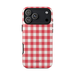 Cherry & White Gingham Phone Case by etchd, view 59