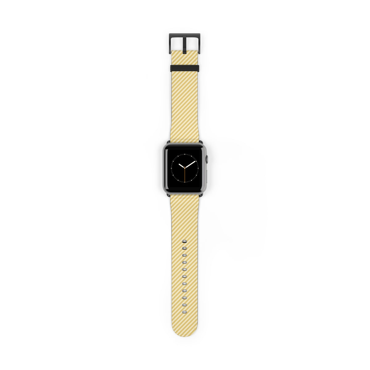 Butter & Cream Striped Diagonal Correa para smartwatch de etchd, vista 2