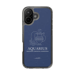 Aquarius Clear Phone Case by etchd, view 17
