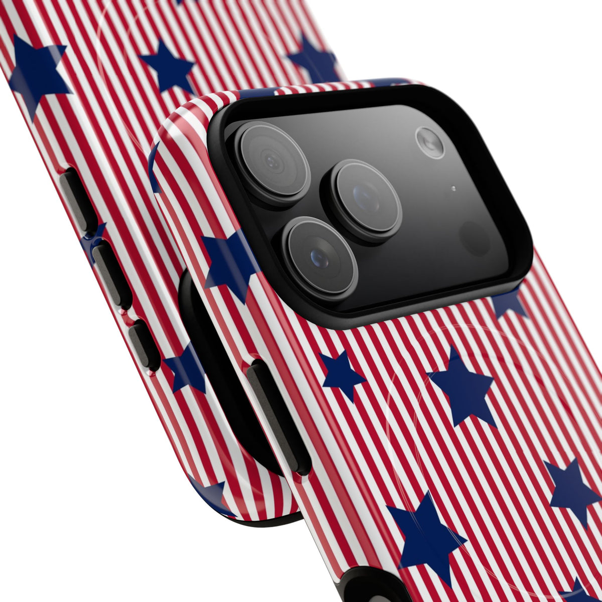 Red Stripes & Blue Stars Magnetic Phone Case by etchd, view 99