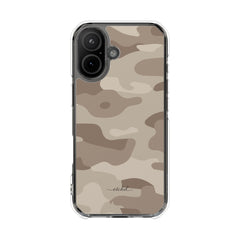 Beige Camo Clear Magnetic Phone Case by etchd, view 13