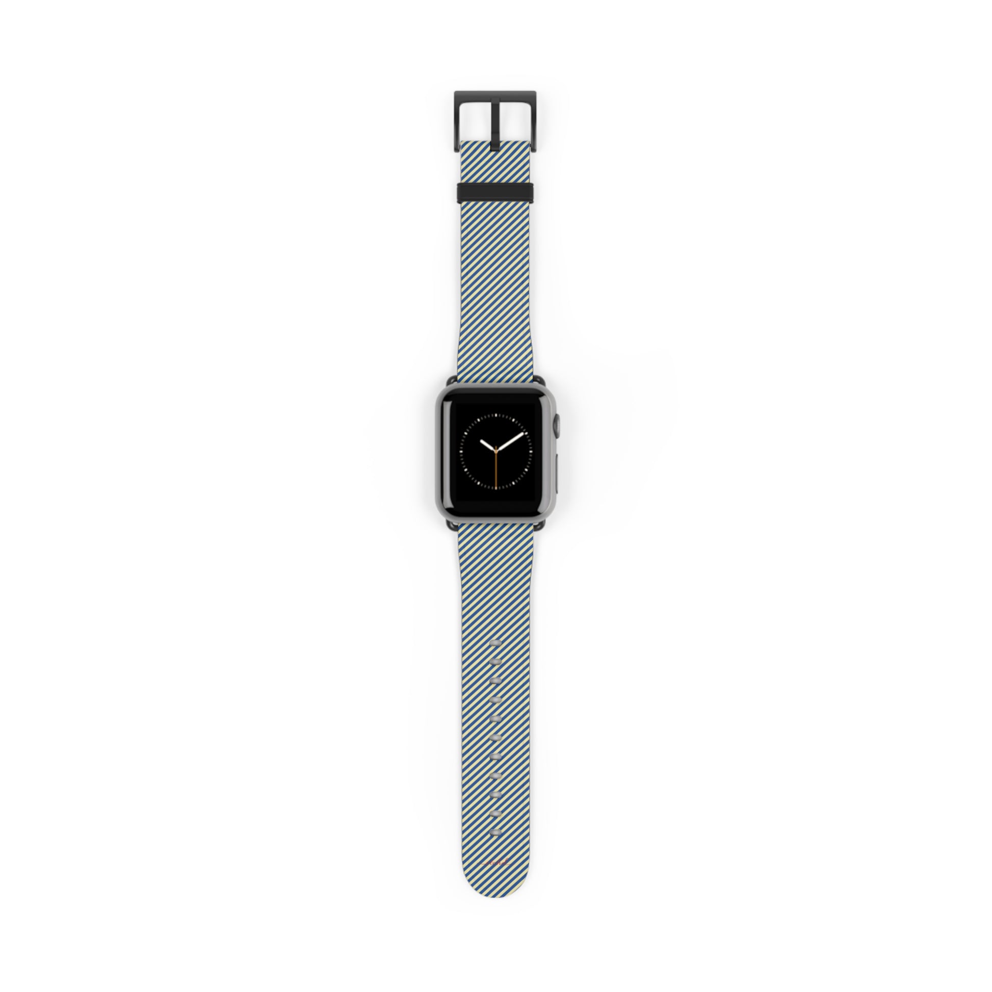 Cobalt And Butter Diagonal Smartwatch Strap by etchd