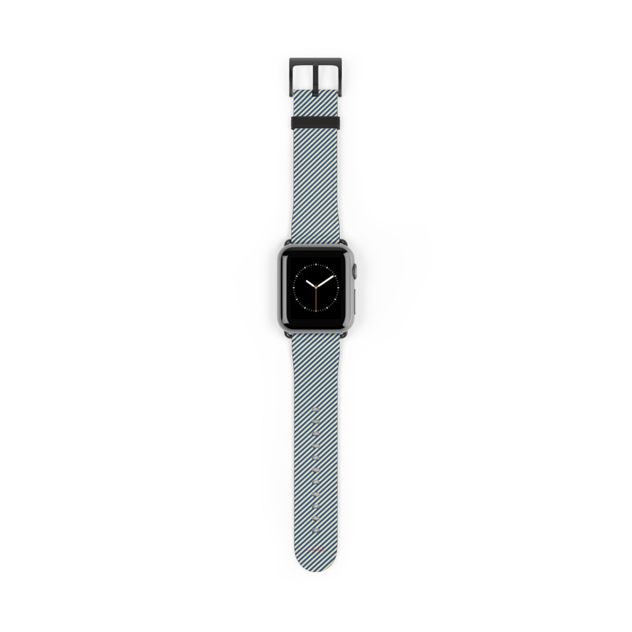 Cobalt And Butter Diagonal Smartwatch Strap by etchd