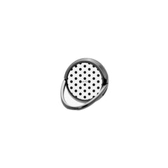 Black & White Polka Dot Phone Ring Holder by etchd