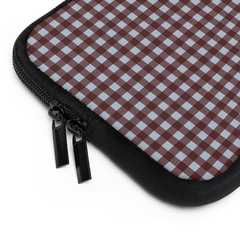 Blue & Cherry Gingham Laptop Sleeve by etchd, view 12