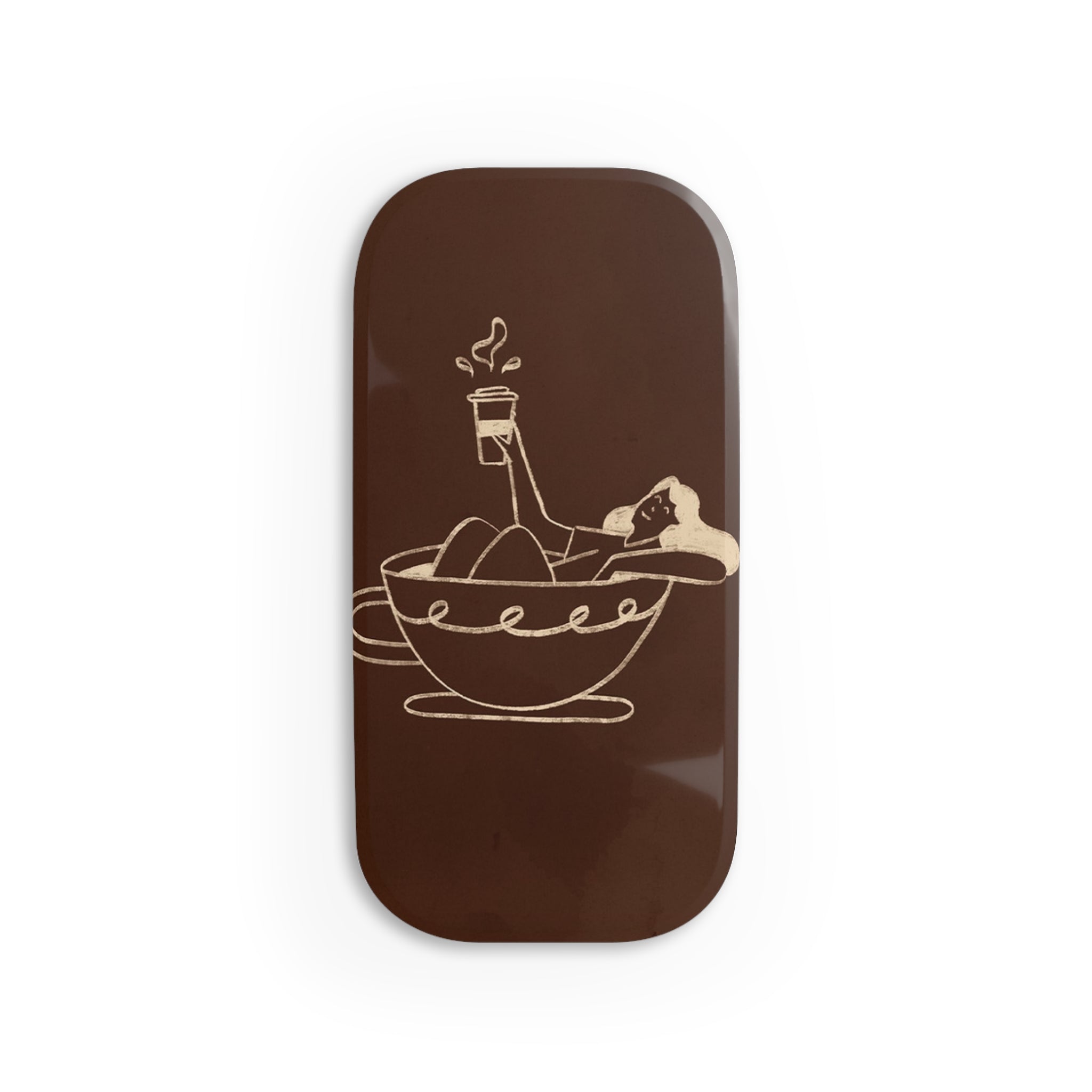 Ladies Espresso Click-On Phone Grip