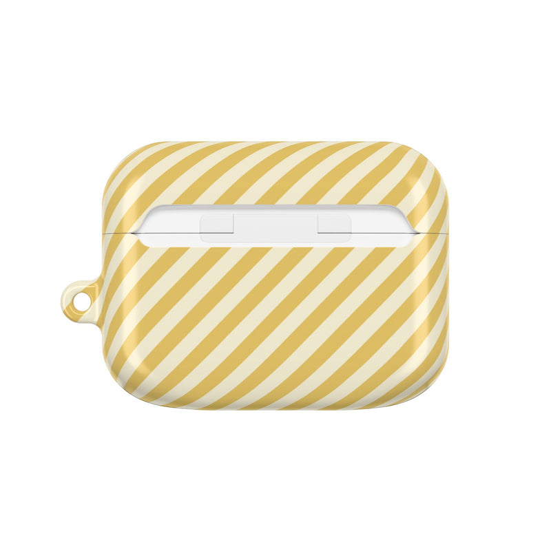 Butter & Cream Striped Diagonal AirPod Case by etchd, view 7