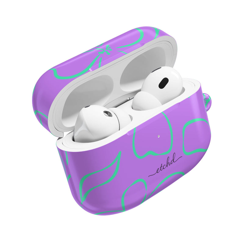 Lilac & Hypermint Floral AirPod Case by etchd, view 9