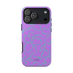 Lilac & Hypermint Floral Phone Case by etchd, view 59