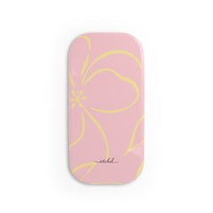 Pink & Butter Floral Click-On Phone Grip by etchd