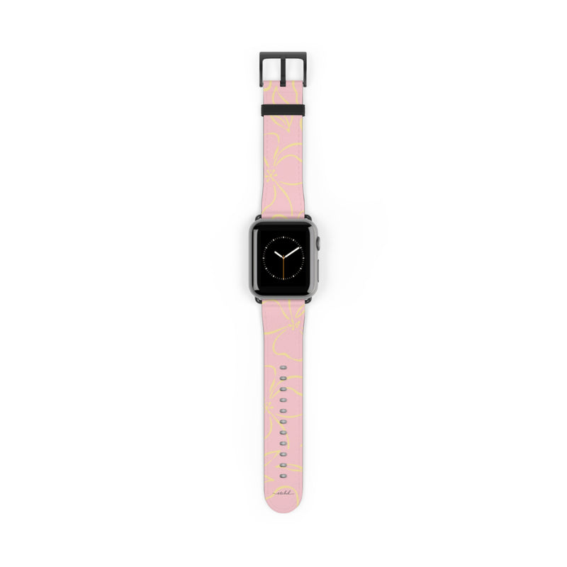 Pink & Butter Floral Smartwatch Strap by etchd