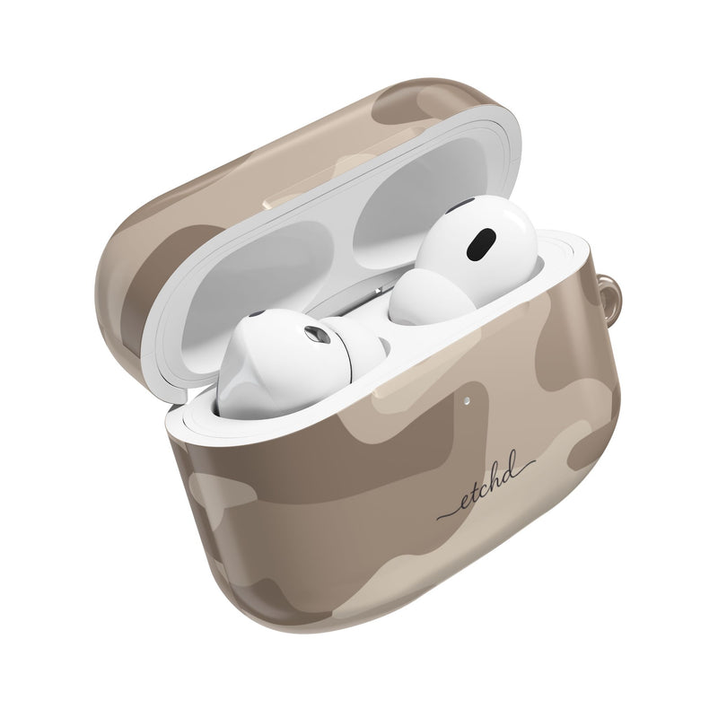 Beige Camo AirPod Case by etchd, view 9