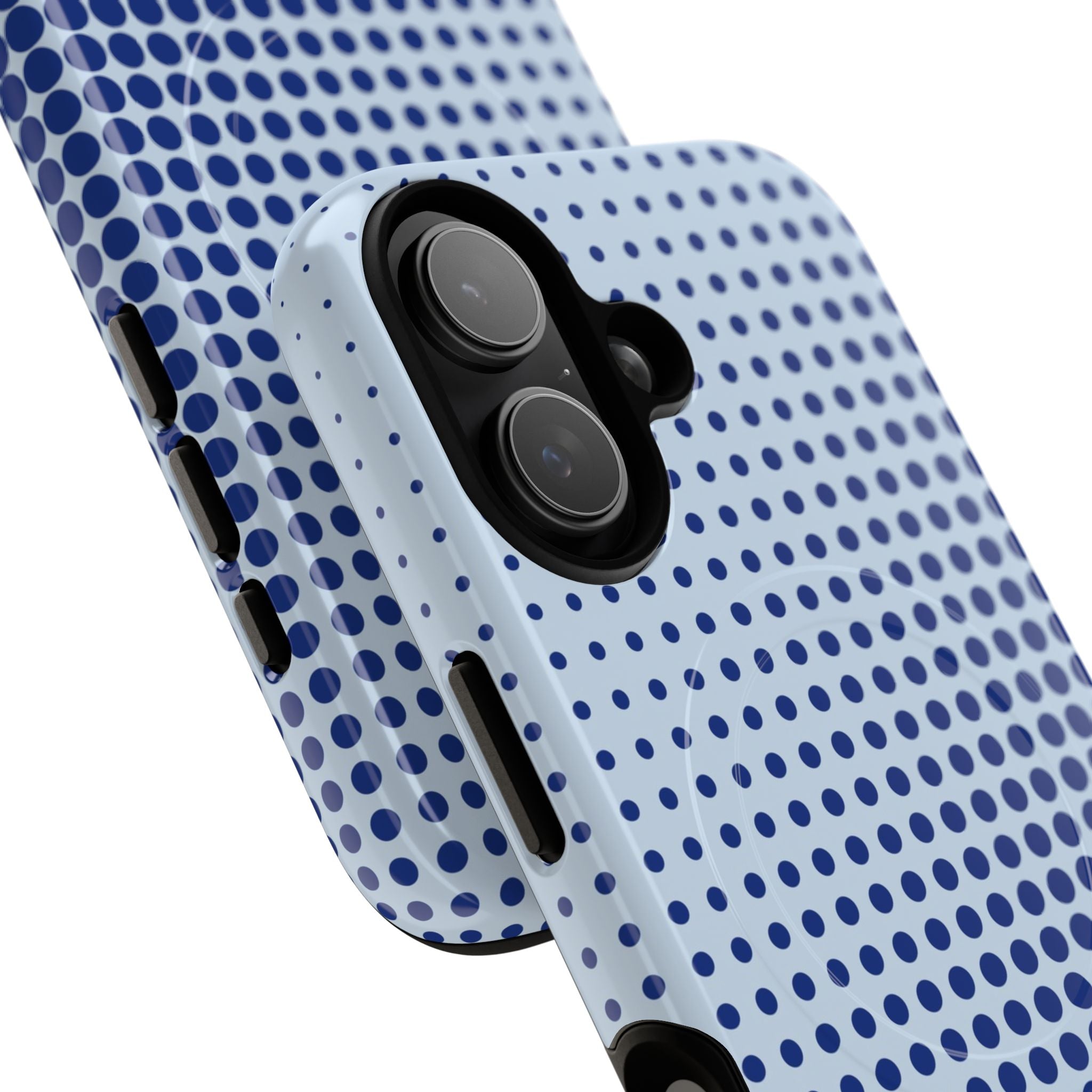 Cobalt Halftone Magnetic Phone Case by etchd, view 87