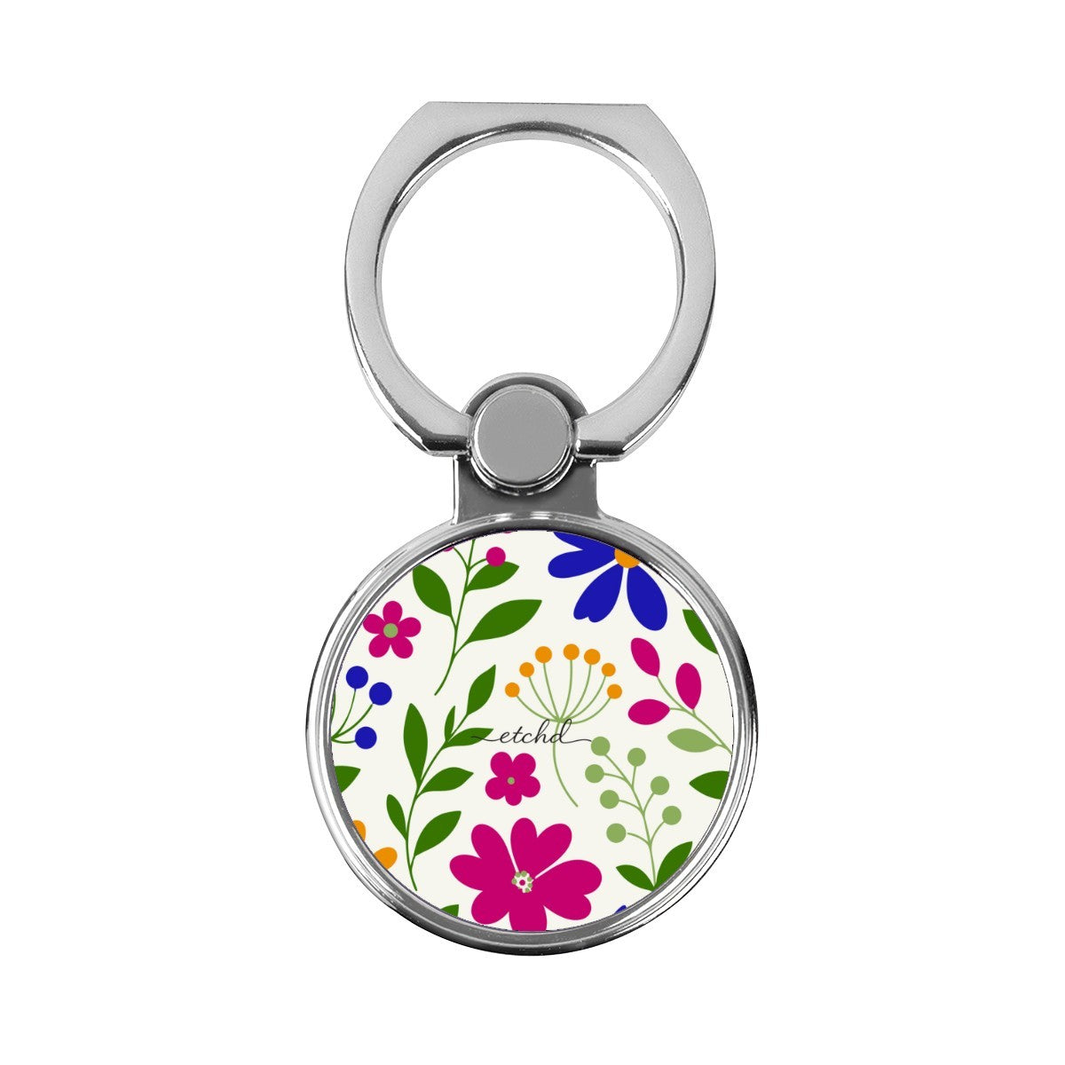 Funky Floral Classic Ring Holder by etchd