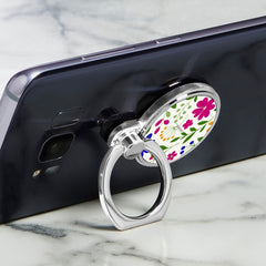 Funky Floral Classic Ring Holder by etchd, view 2