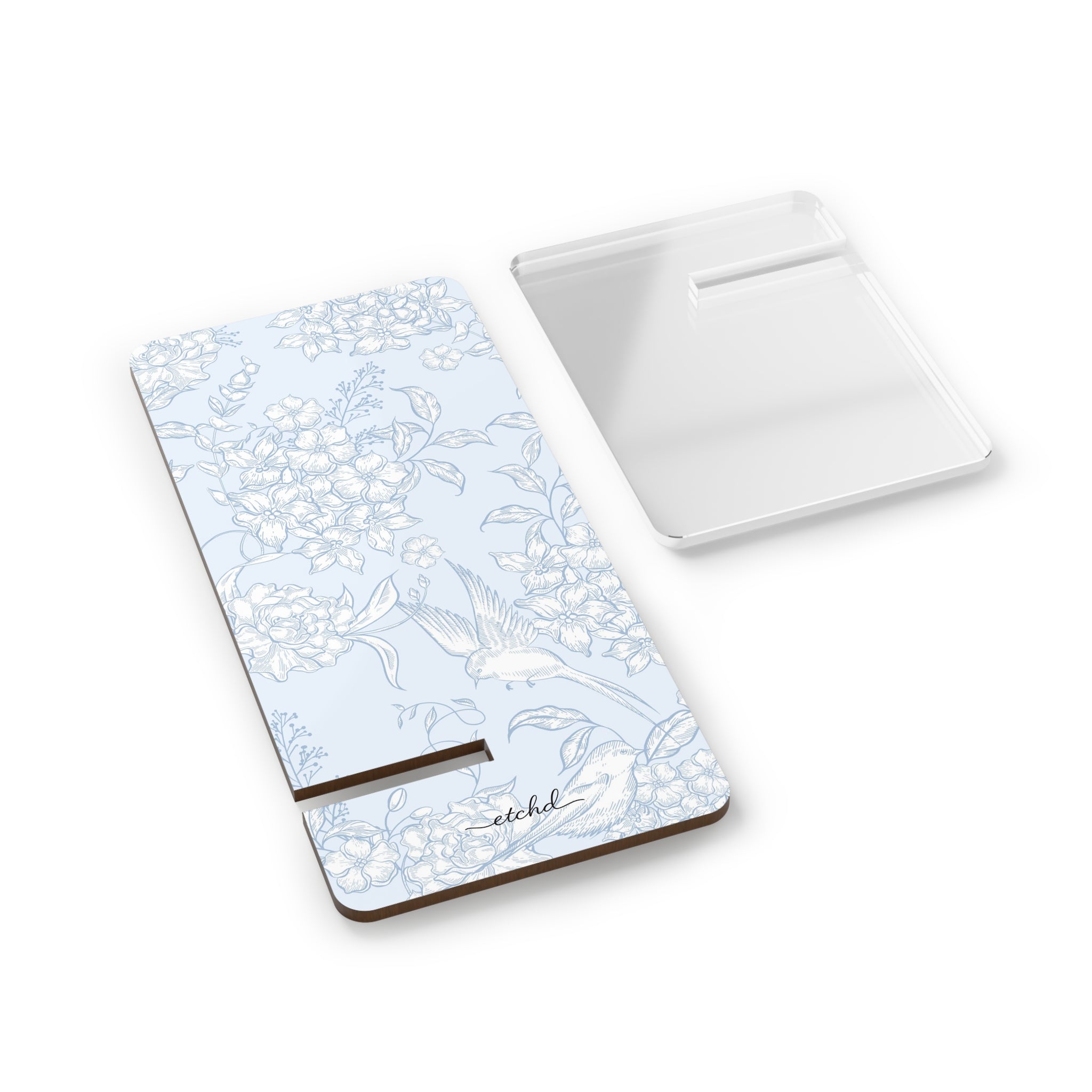 Hummingbird Bloom Phone Stand by etchd, view 2