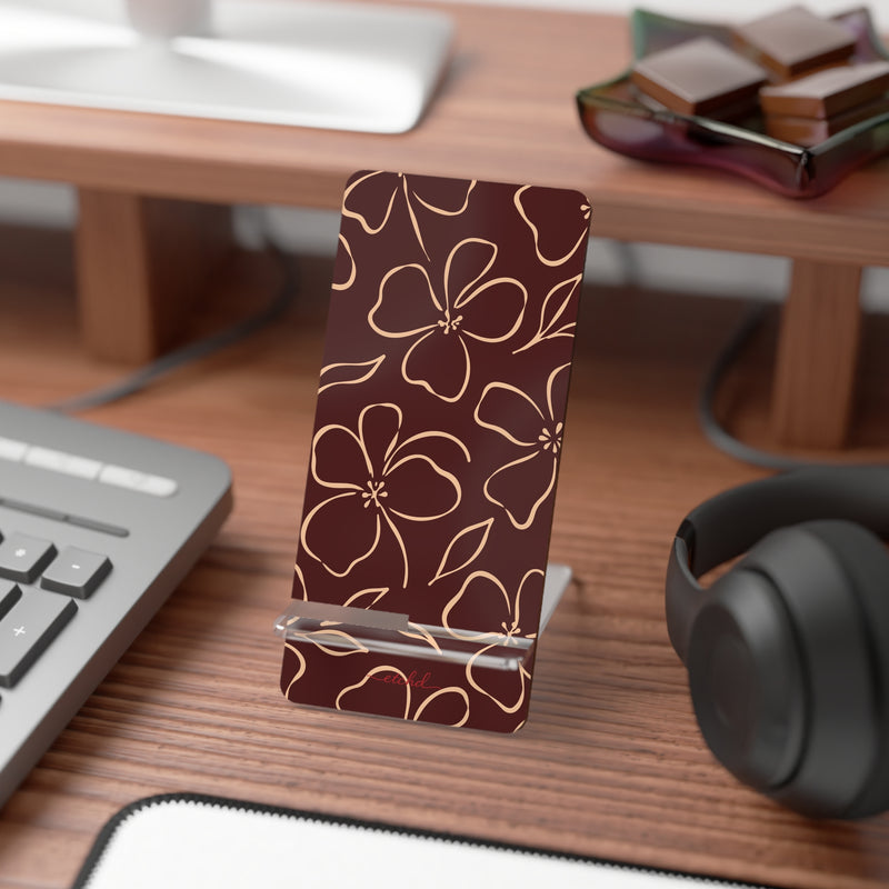 Cherry & Peach Floral Phone Stand by etchd, view 3