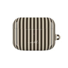 Cream & Brown Striped Custodia per AirPods