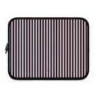 Blue & Cherry Striped Laptop Sleeve