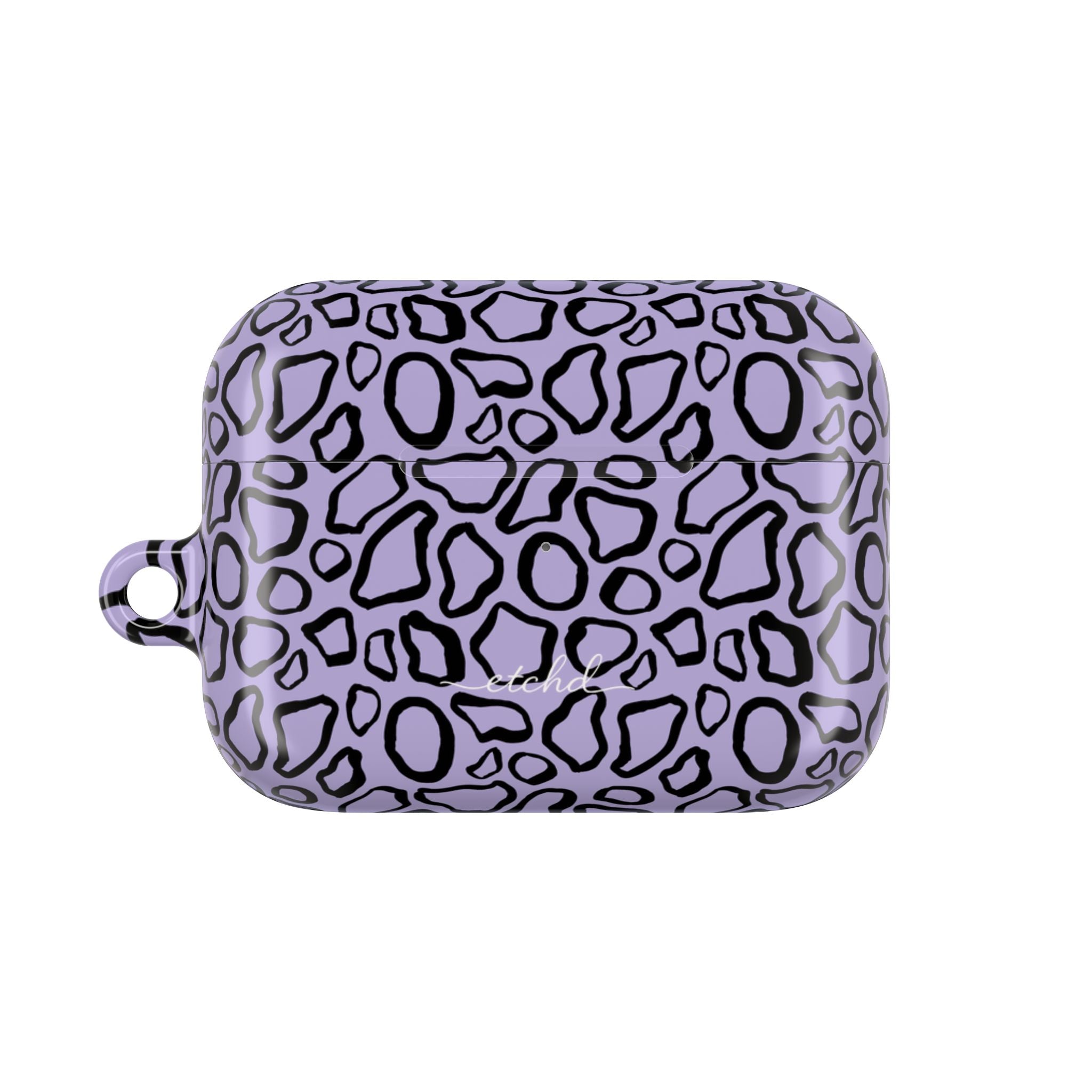 Abstract Print Lavender AirPod Case by etchd, view 2