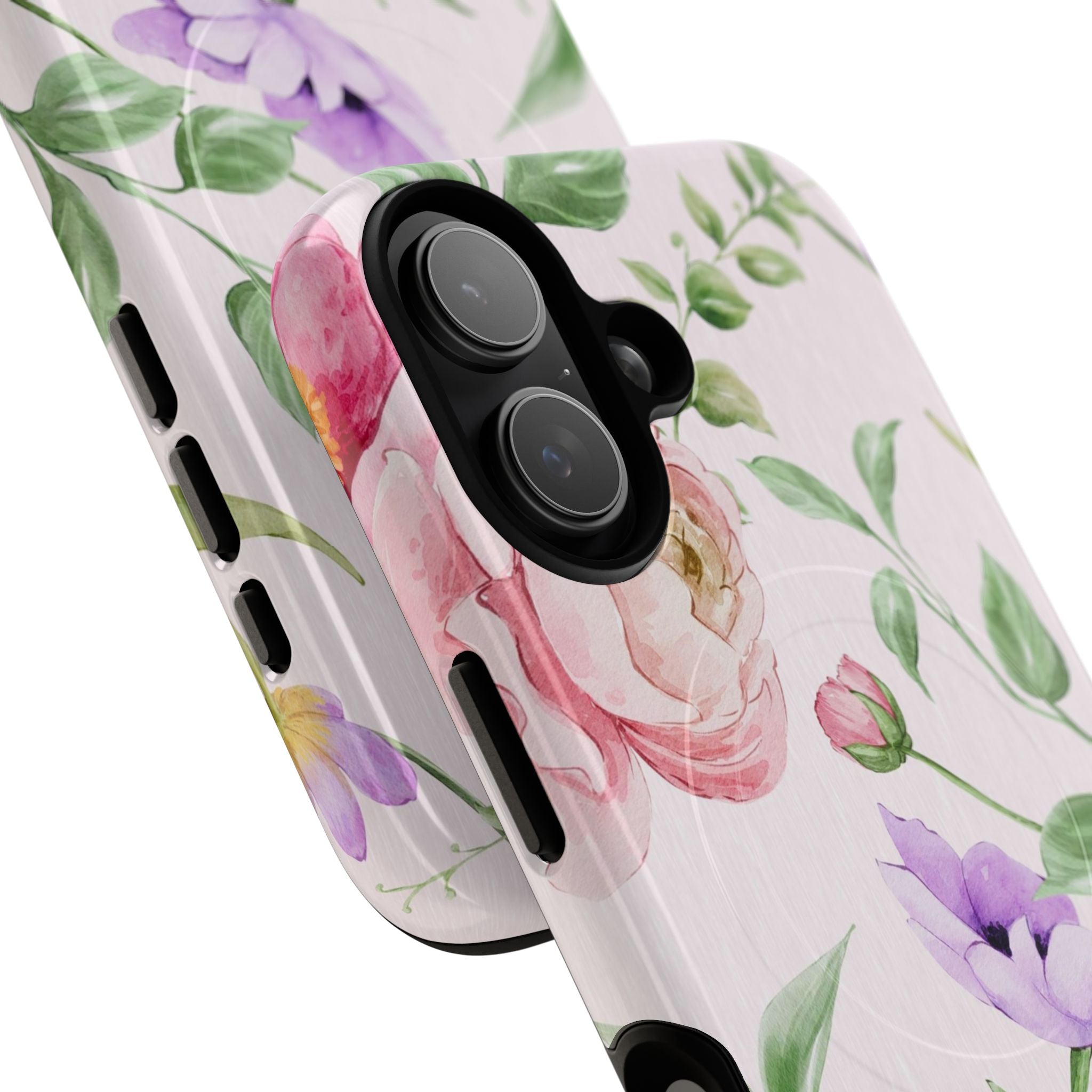 Peony Bloom Magnetic Phone Case by etchd, view 63