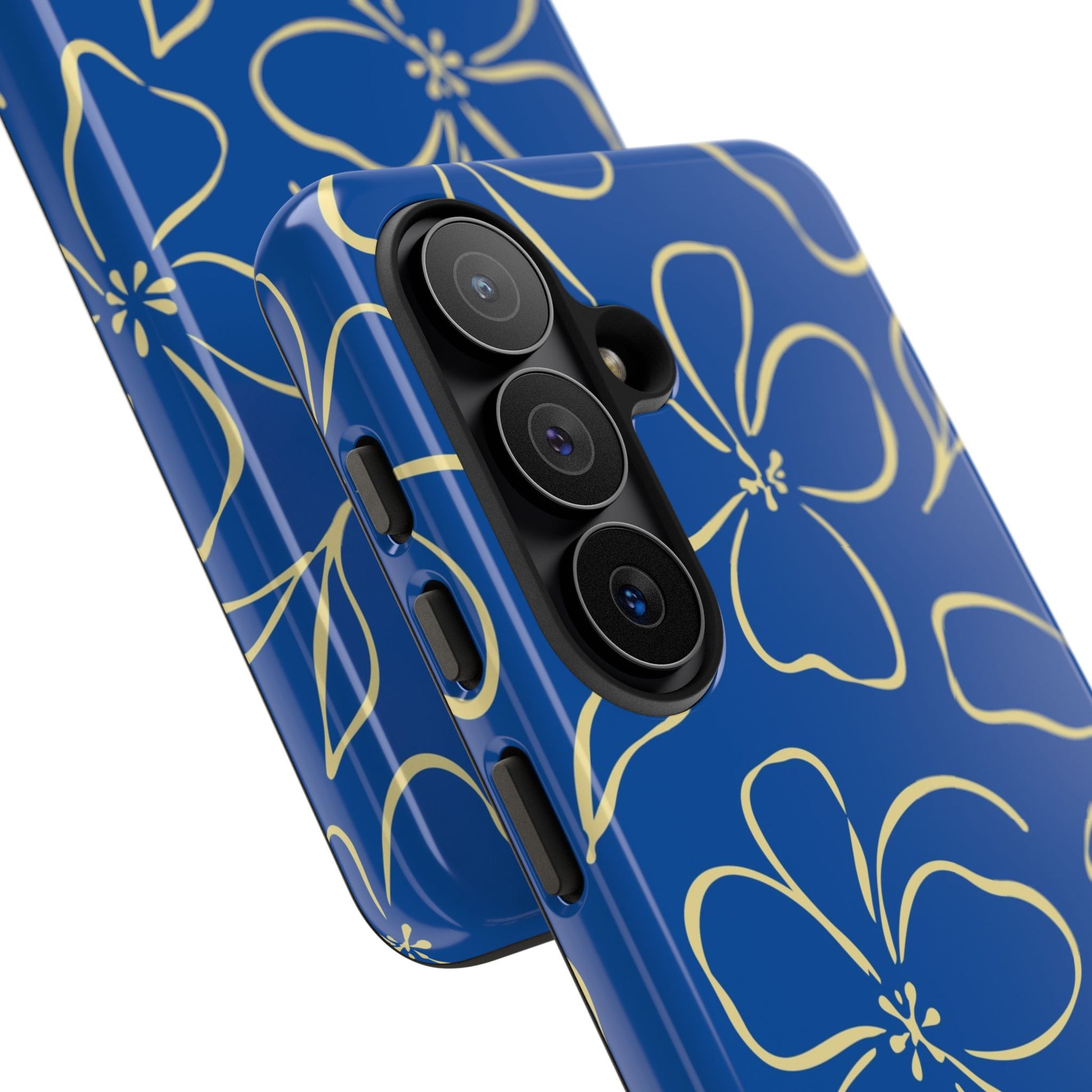 Cobalt & Butter Floral Phone Case by etchd, view 209