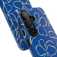 Cobalt & Butter Floral Phone Case by etchd, view 209