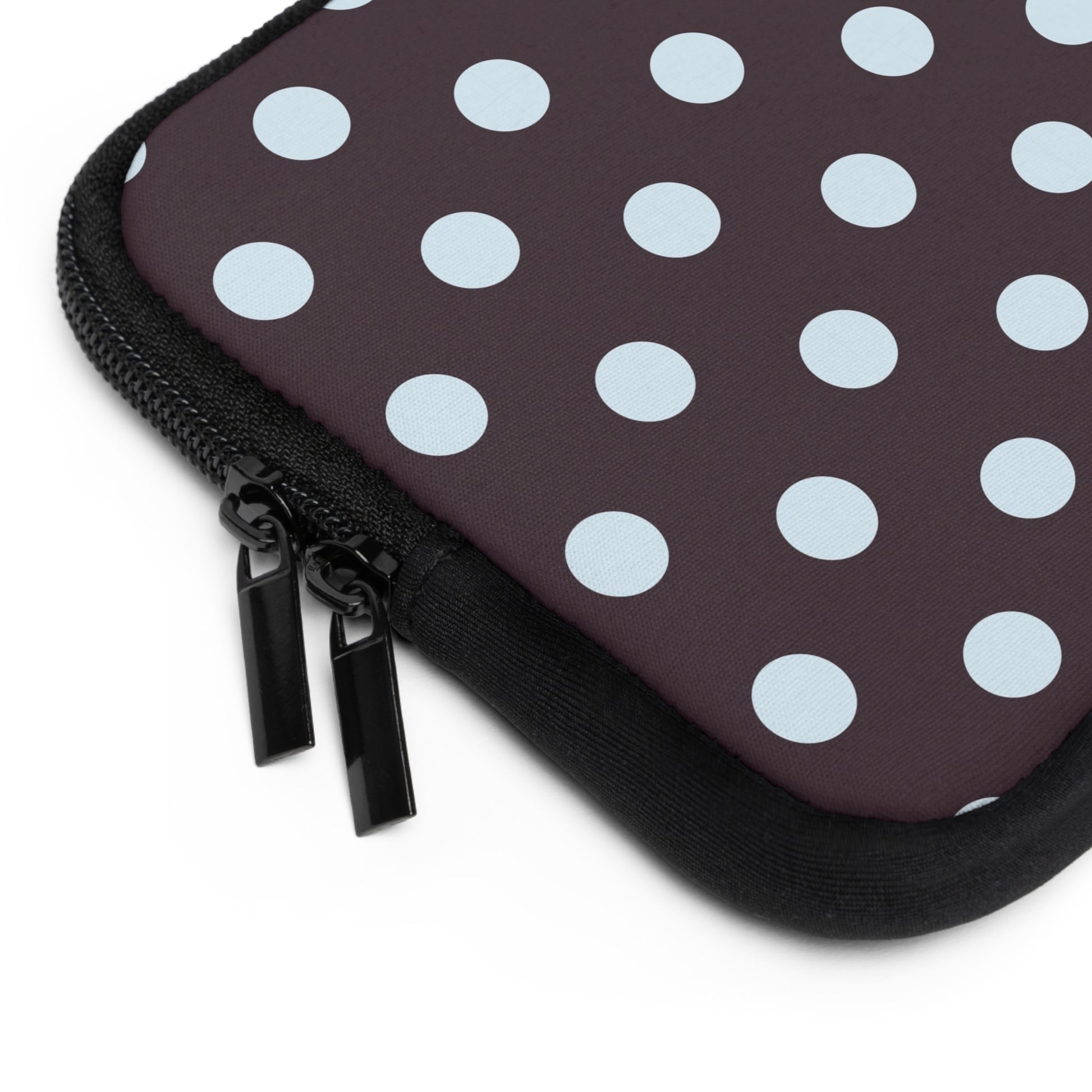Blue And Plum Polka Dot Laptop Sleeve by etchd, view 12