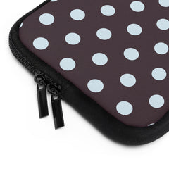 Blue And Plum Polka Dot Laptop Sleeve by etchd, view 12