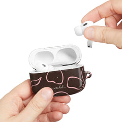 Espresso & Blush Floral AirPod Case by etchd, view 11
