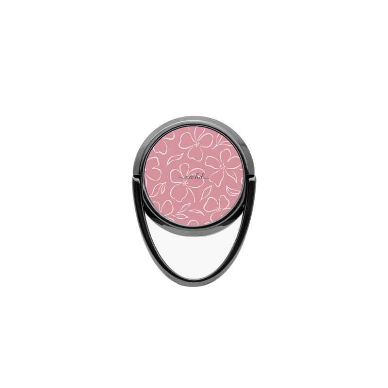 Blush & Cream Floral Phone Ring Holder-zoom-