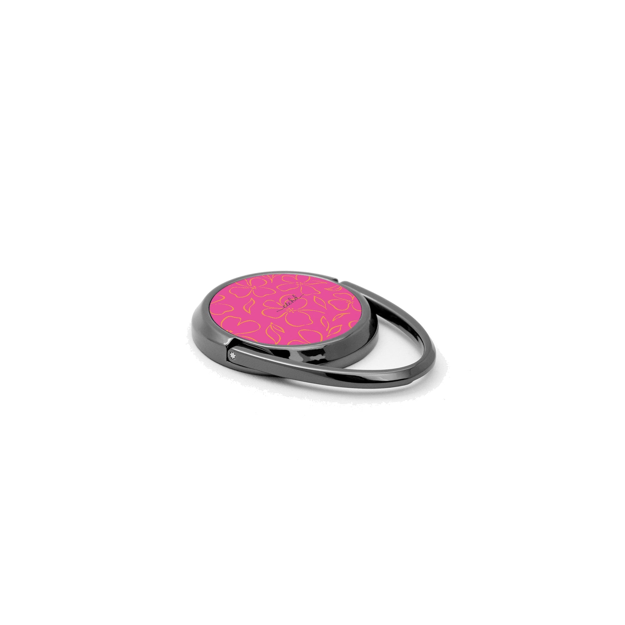 Pink & Orange Floral Phone Ring Holder by etchd, view 2